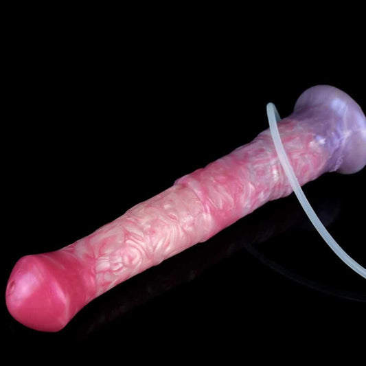 Enchanted Equine – Magical Ejaculating Horse Dildo in Fantastical Pink Ombré