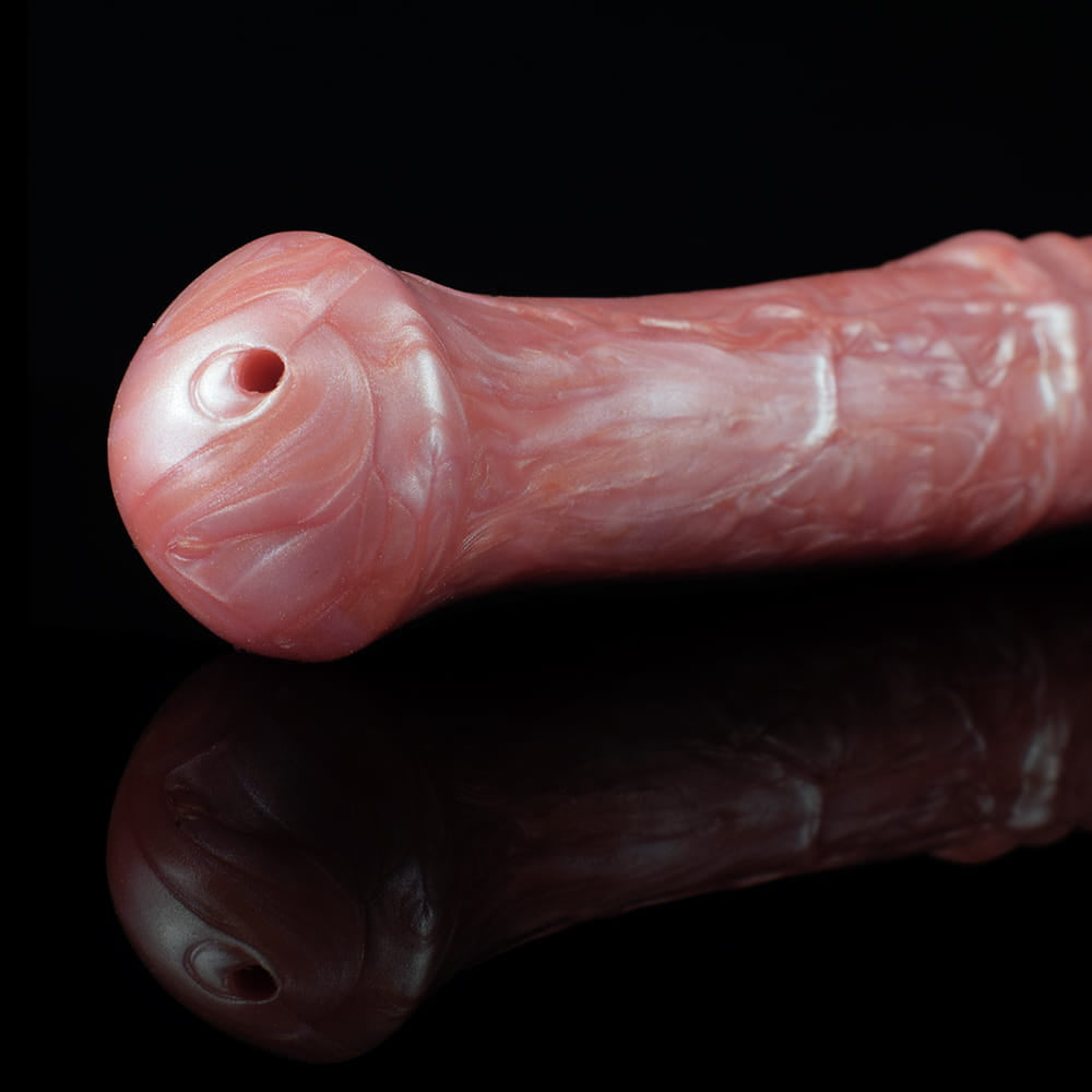 Enthralling Equine – Luxuriöser weinroter ejakulierender Pferdedildo