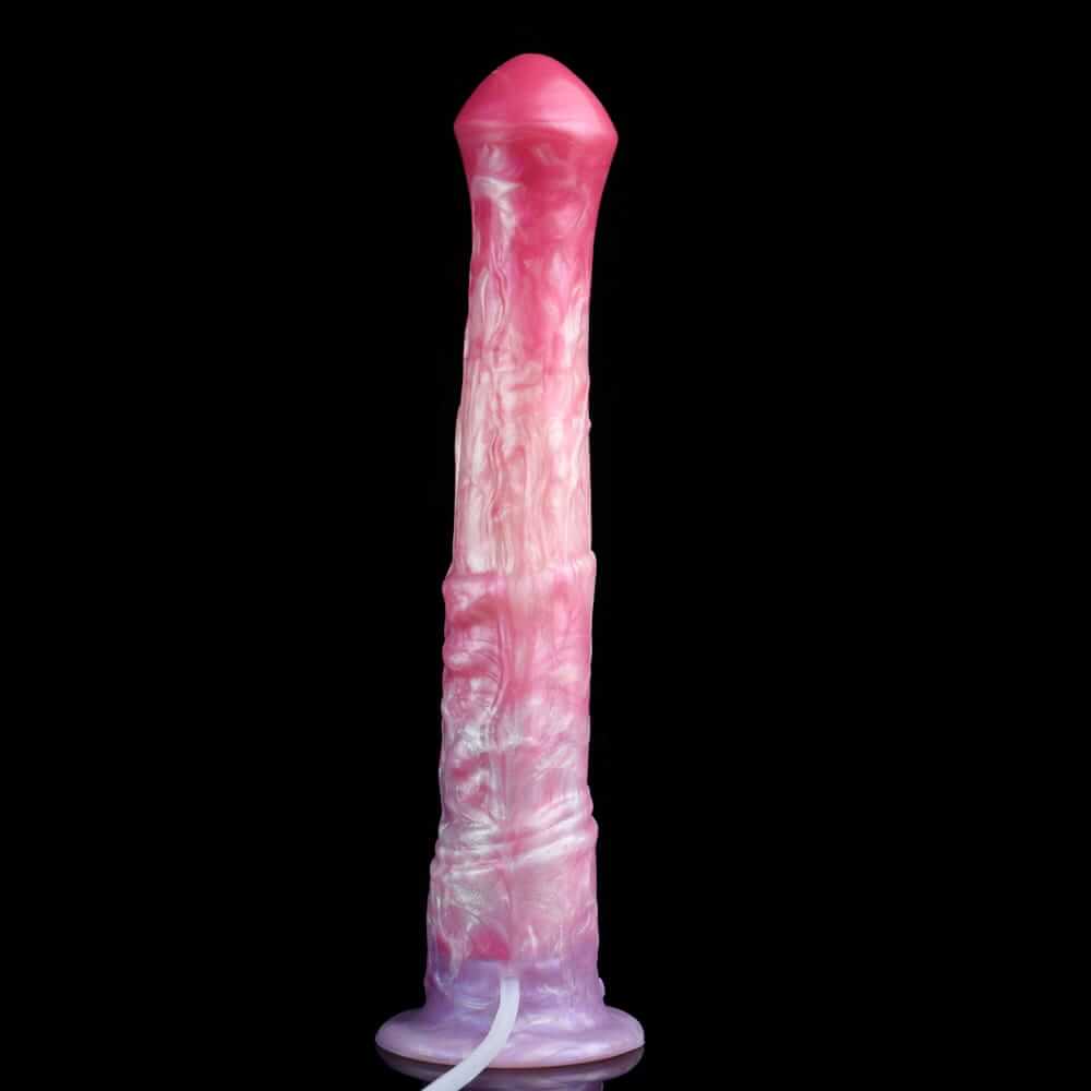 Enchanted Equine – Magical Ejaculating Horse Dildo in Fantastical Pink Ombré