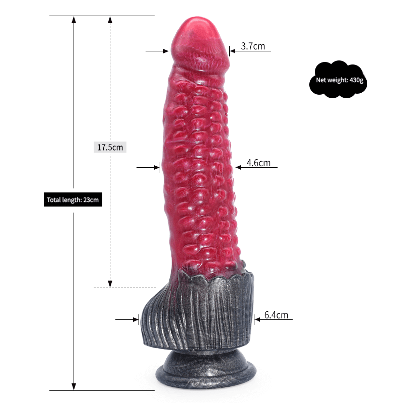 Crimson Predator Dildo - 9.1" Realistic Crocodile Dildo