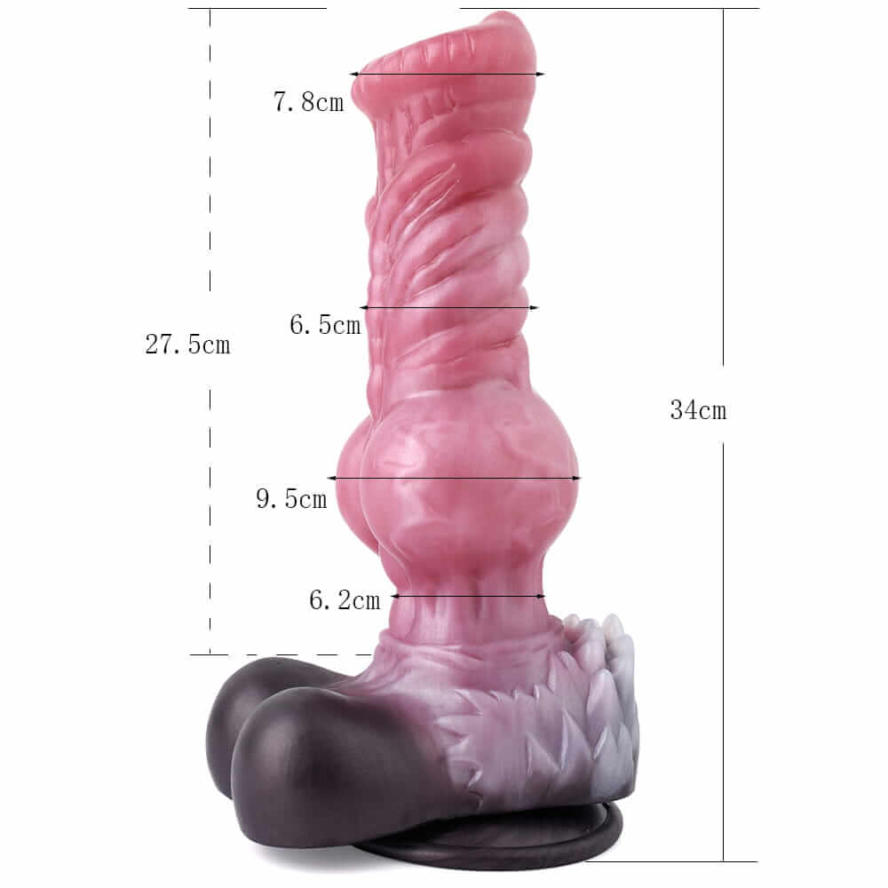 Midnight Wolf – Unleash Your Primal Instincts-Dog Knot Dildo