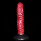 Crimson Scaled Serpent Dildo - 8.1" Fantasy Lizard Dildo