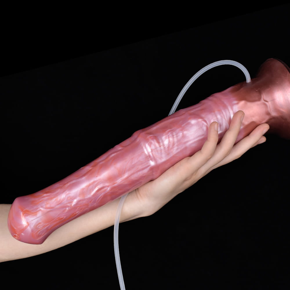 Enthralling Equine – Luxuriöser weinroter ejakulierender Pferdedildo