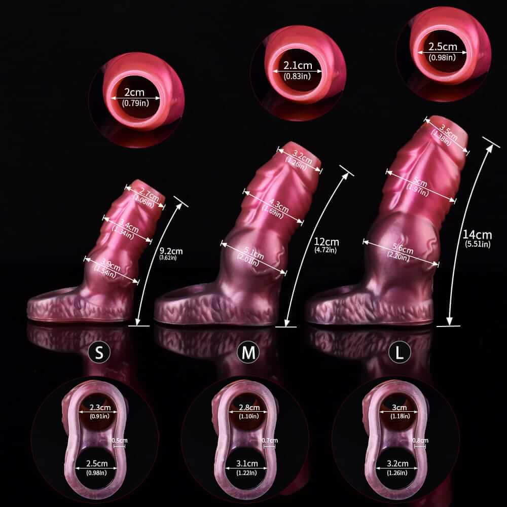 Celestial Serpent Penis Extender:  Intricate Design for Enhanced Sensation