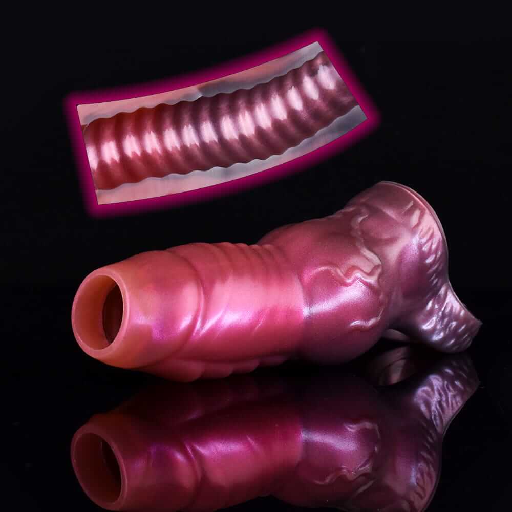 Celestial Serpent Penis Extender:  Intricate Design for Enhanced Sensation
