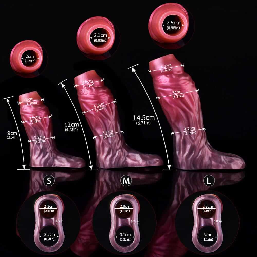Vein-Riser Penis Extender:  Intensely Detailed,  Sculpted Design