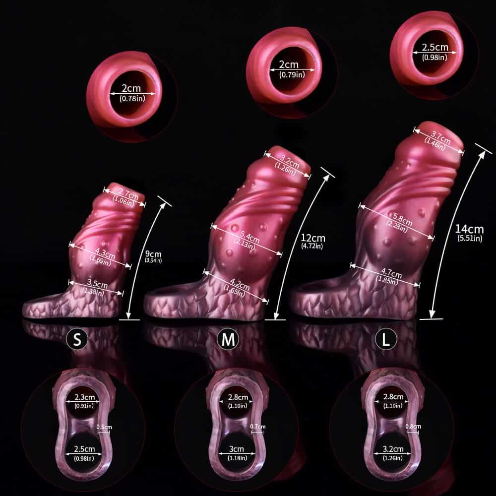 Fanged Fury Penis Extender:  Intense Sensation with Feline-Inspired Design