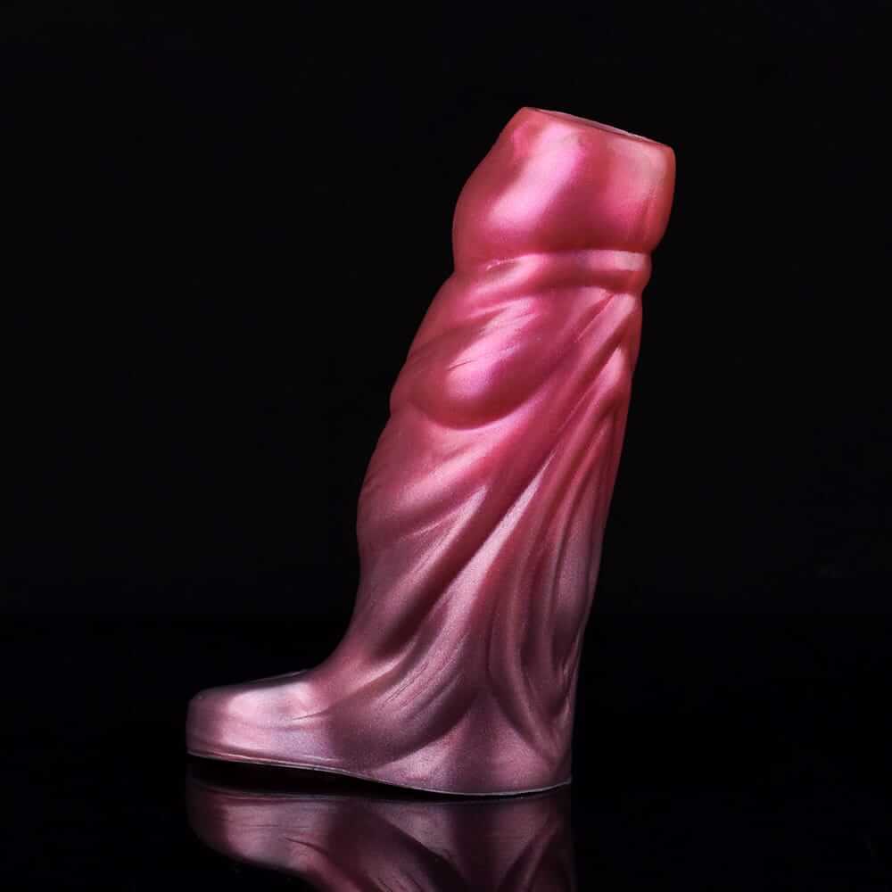 Crimson Cascade Penis Extender:  Intricate Design for Enhanced Sensation and Exploration