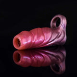 Crimson Cascade Penis Extender:  Intricate Design for Enhanced Sensation and Exploration