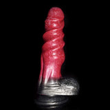 Crimson Bull Dildo - 8.3" Realistic Cow Dildo with Deep Spiral Texture & Powerful Suction Cup