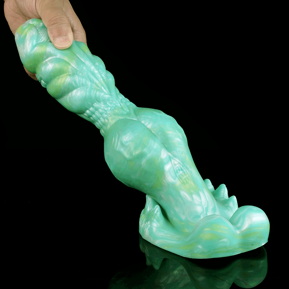 Oceanic Alpha - Glow-In-The-Dark Knotted Dog Dildo