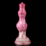 Realistischer geknoteter Hundedildo mit Saugnapf
