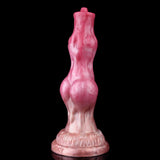Realistischer geknoteter Hundedildo mit Saugnapf