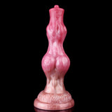 Realistischer geknoteter Hundedildo mit Saugnapf
