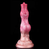 Realistischer geknoteter Hundedildo mit Saugnapf