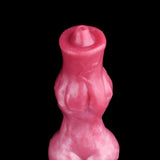 Realistischer geknoteter Hundedildo mit Saugnapf
