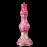 Realistischer geknoteter Hundedildo mit Saugnapf