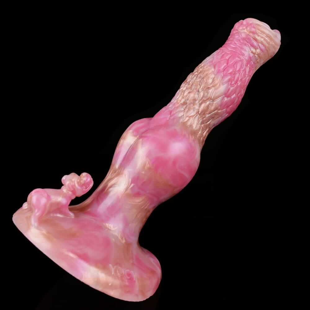 Twilight Rose Canine Dildo - Dual-Stimulation Knot & C-Point Teaser for G/P-Spot Climax