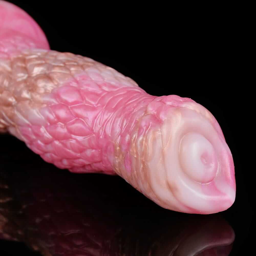 Twilight Rose Canine Dildo - Dual-Stimulation Knot & C-Point Teaser for G/P-Spot Climax