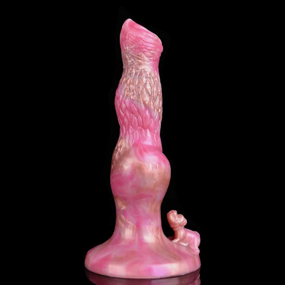 Twilight Rose Canine Dildo - Dual-Stimulation Knot & C-Point Teaser for G/P-Spot Climax