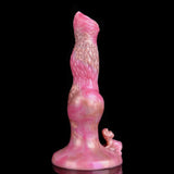 Twilight Rose Canine Dildo - Dual-Stimulation Knot & C-Point Teaser for G/P-Spot Climax