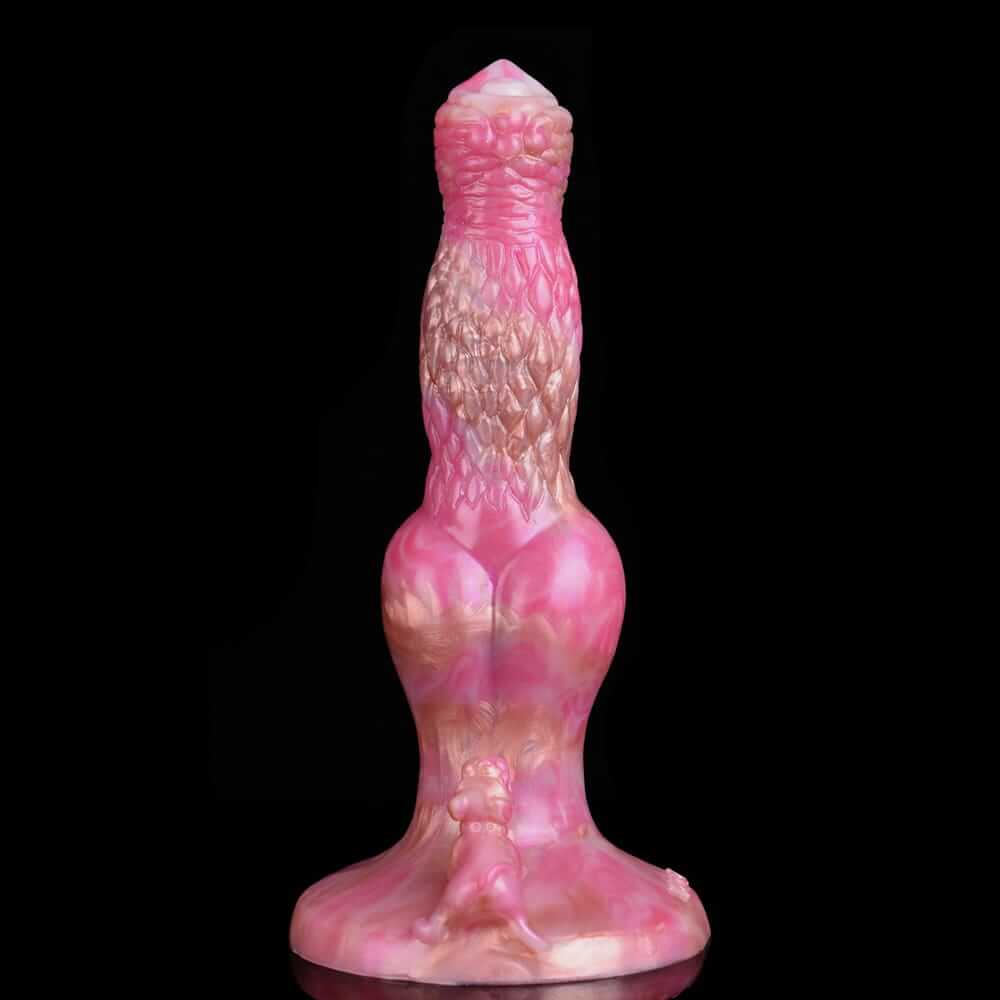 Twilight Rose Canine Dildo - Dual-Stimulation Knot & C-Point Teaser for G/P-Spot Climax