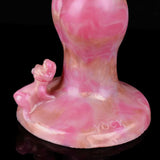 Twilight Rose Canine Dildo - Dual-Stimulation Knot & C-Point Teaser for G/P-Spot Climax