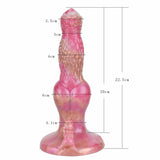 Twilight Rose Canine Dildo - Dual-Stimulation Knot & C-Point Teaser for G/P-Spot Climax