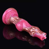 Inferno Dog Knot Dildo – Blazing Rose &amp; Bronze 19 cm dicker Knotty Beast