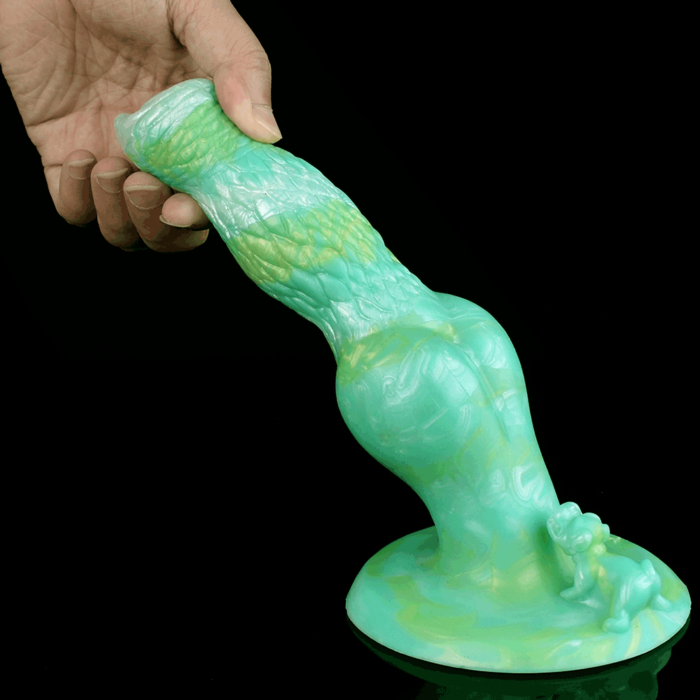 Enchanted Canine - Mint Green Fantasy Dog Knotted Dildo