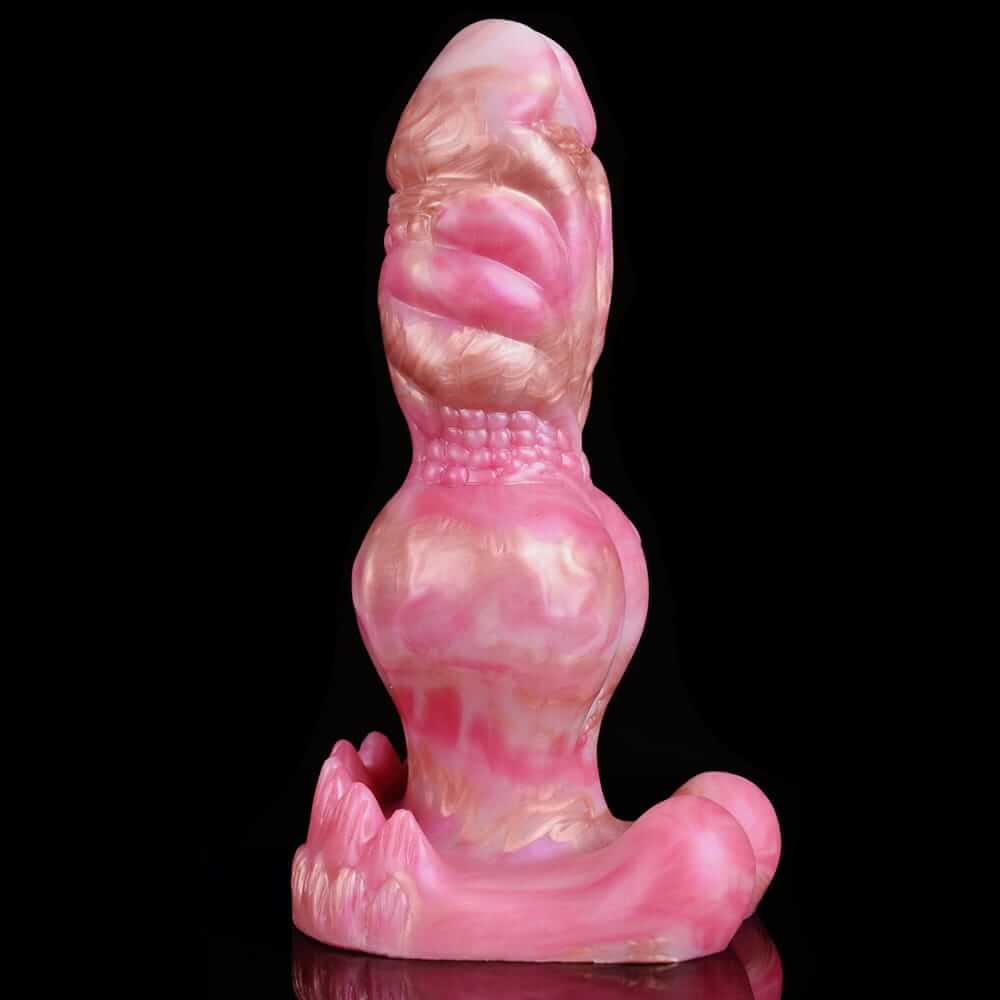 Roségoldener Hundeknotendildo – Realistischer Hundedildo mit luxuriöser Oberfläche