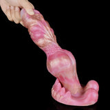 Roségoldener Hundeknotendildo – Realistischer Hundedildo mit luxuriöser Oberfläche