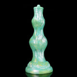 Feral Dog - Türkis-Mint-Dildo mit Knoten und Saugnapf