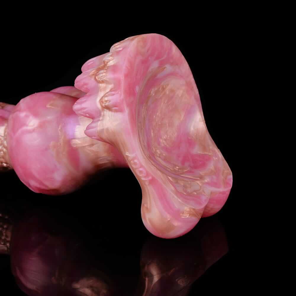 Roségoldener Hundeknotendildo – Realistischer Hundedildo mit luxuriöser Oberfläche