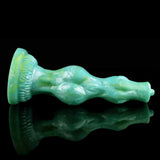 Feral Dog - Türkis-Mint-Dildo mit Knoten und Saugnapf