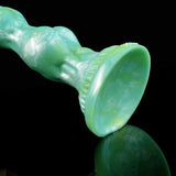 Feral Dog - Türkis-Mint-Dildo mit Knoten und Saugnapf