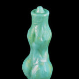 Feral Dog - Türkis-Mint-Dildo mit Knoten und Saugnapf