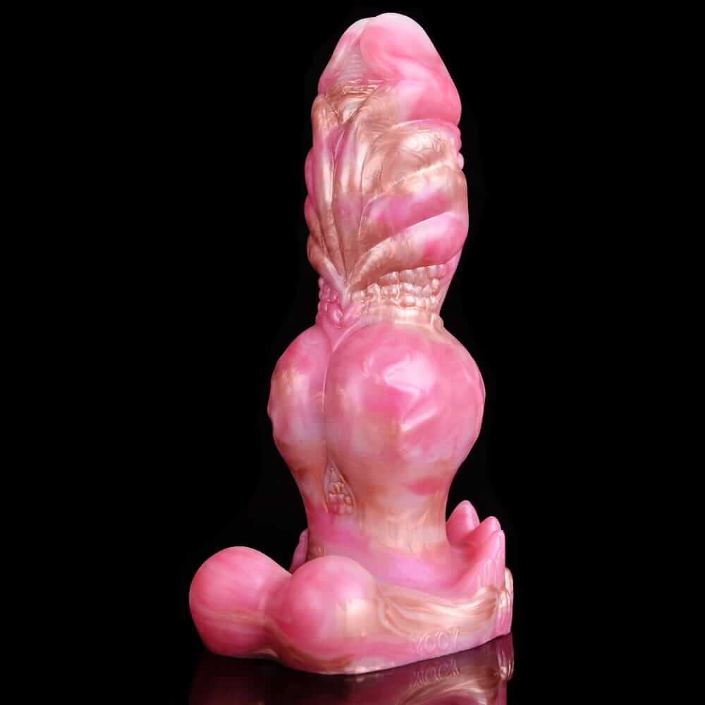 Roségoldener Hundeknotendildo – Realistischer Hundedildo mit luxuriöser Oberfläche
