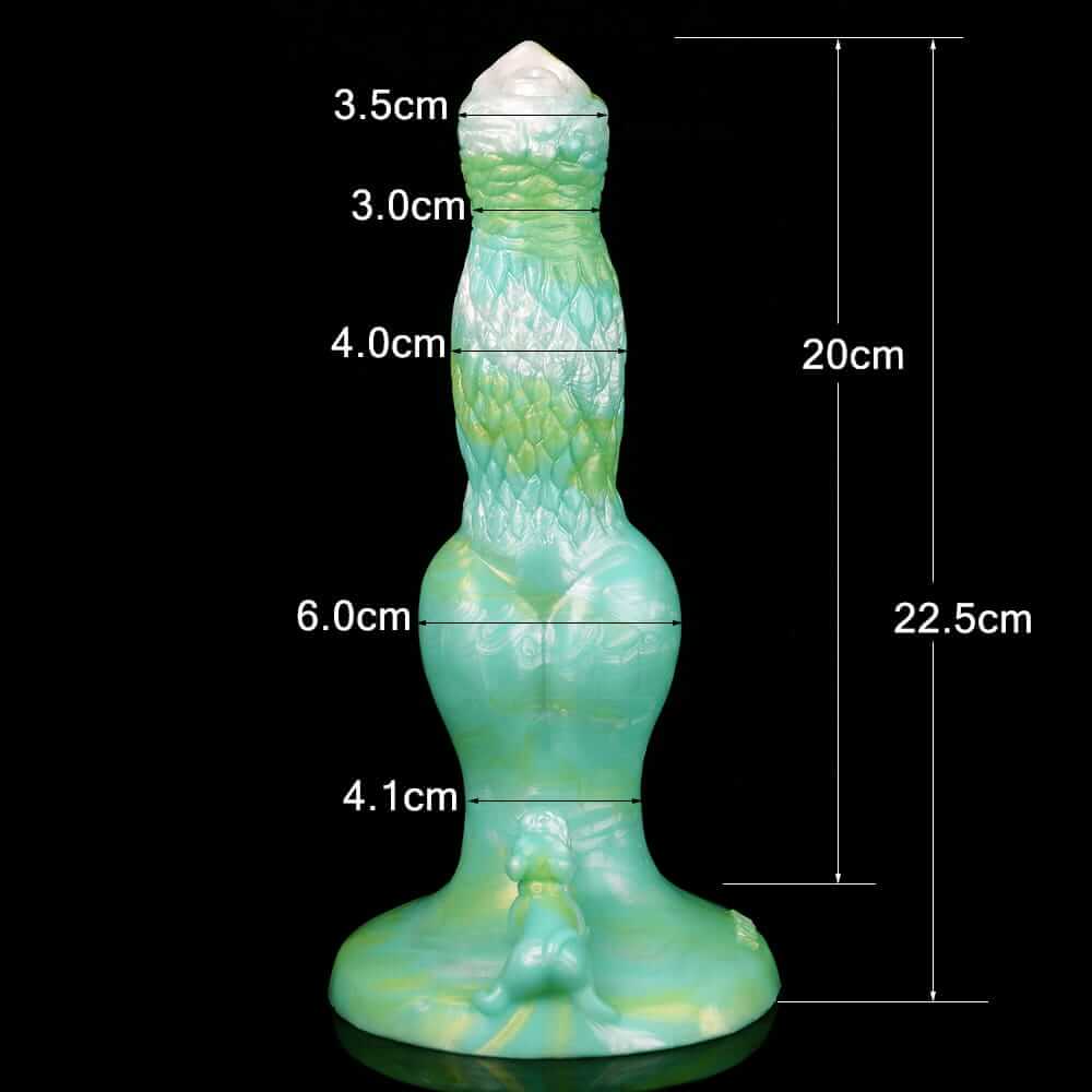 Enchanted Canine - Mint Green Fantasy Dog Knotted Dildo
