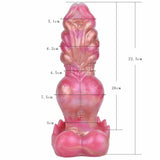Roségoldener Hundeknotendildo – Realistischer Hundedildo mit luxuriöser Oberfläche