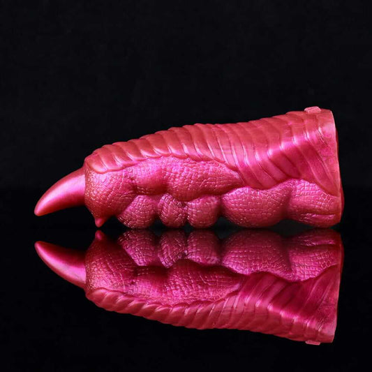 Scarlet Inferno Dragon Claw – Textured Silicone Finger Sheath for Raw Sensory Domination