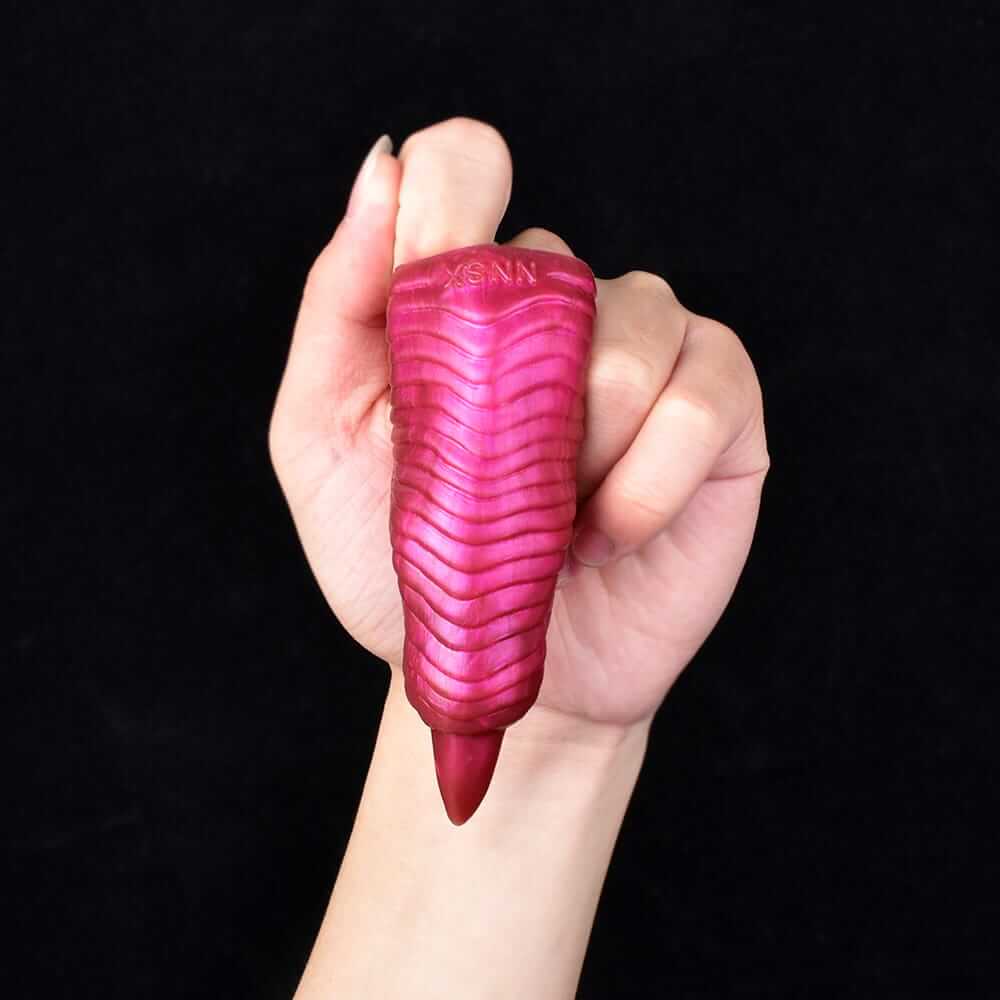 Scarlet Inferno Dragon Claw – Textured Silicone Finger Sheath for Raw Sensory Domination