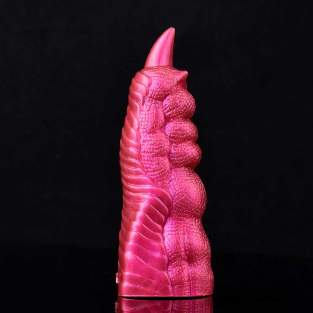 Scarlet Inferno Dragon Claw – Textured Silicone Finger Sheath for Raw Sensory Domination