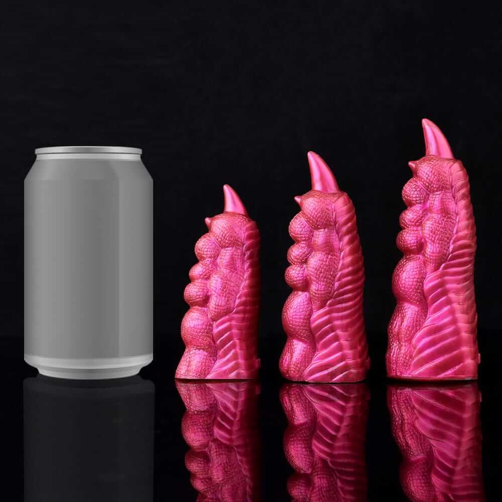 Scarlet Inferno Dragon Claw – Textured Silicone Finger Sheath for Raw Sensory Domination