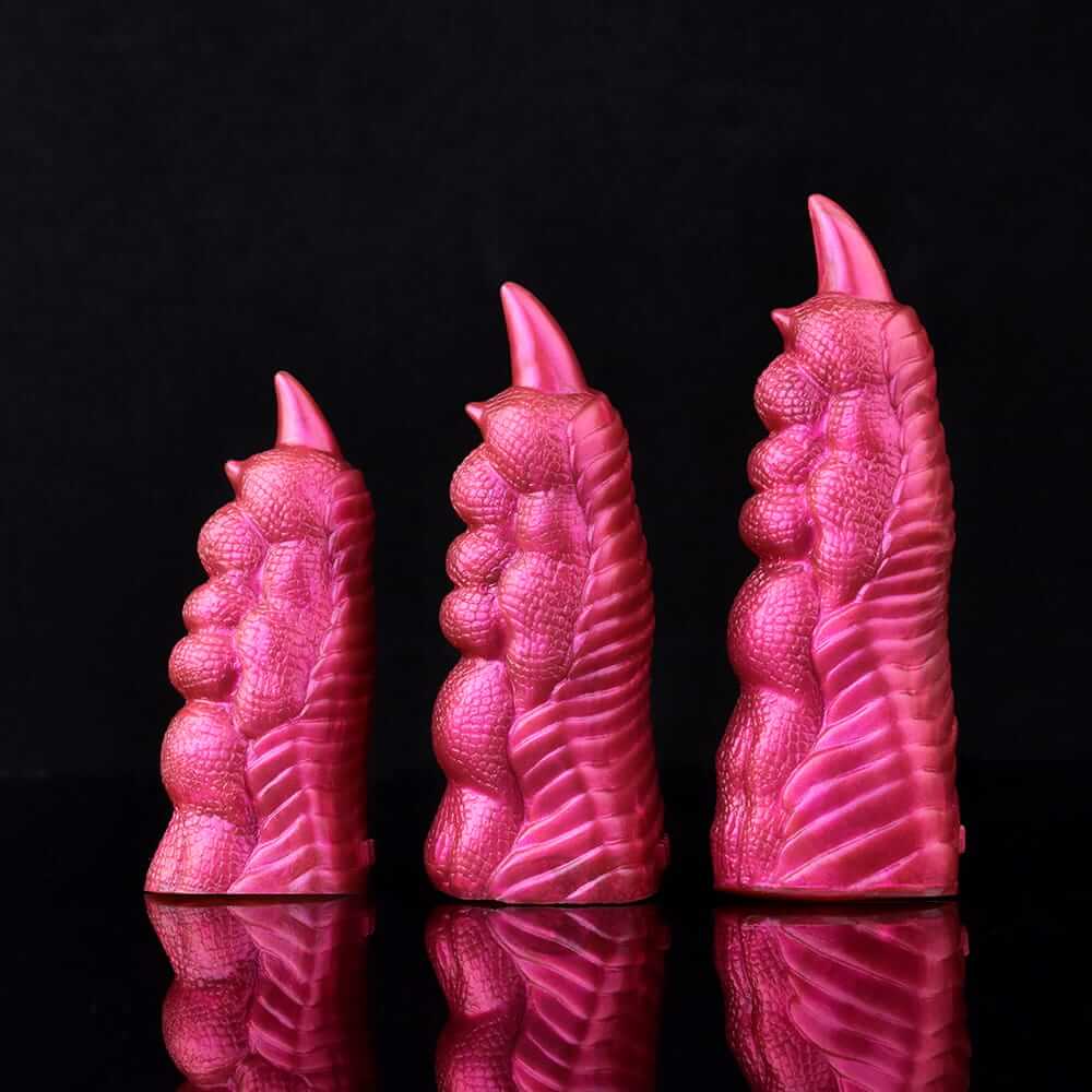 Scarlet Inferno Dragon Claw – Textured Silicone Finger Sheath for Raw Sensory Domination