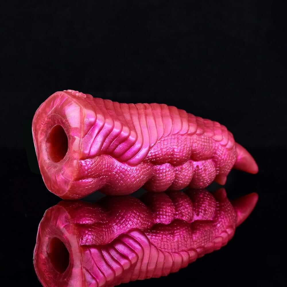 Scarlet Inferno Dragon Claw – Textured Silicone Finger Sheath for Raw Sensory Domination