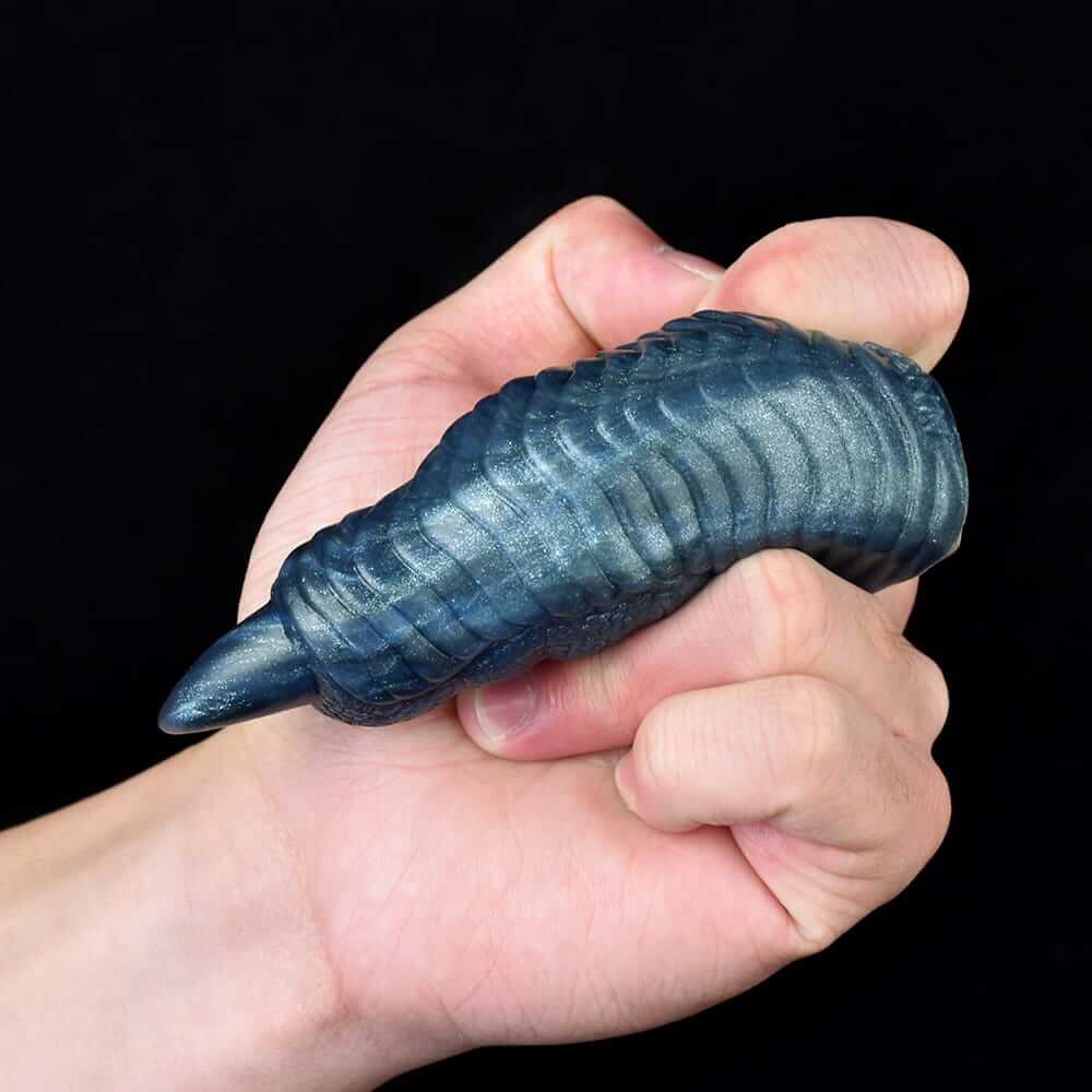 Abyssal Dragon Claw – Deep Blue Textured Finger Sleeve for Tempestuous Sensation