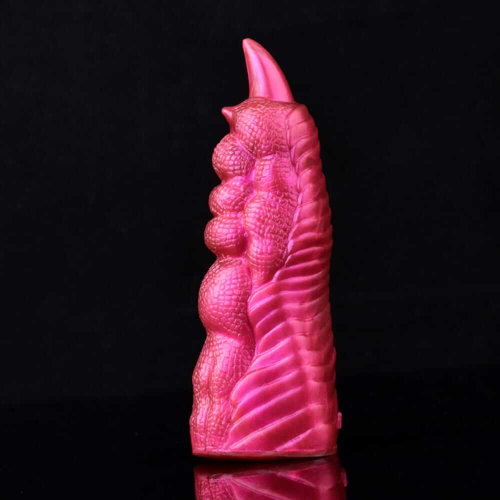 Scarlet Inferno Dragon Claw – Textured Silicone Finger Sheath for Raw Sensory Domination