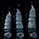 Abyssal Dragon Claw – Deep Blue Textured Finger Sleeve for Tempestuous Sensation