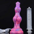 Ejaculating Dog Dildo - Realistic Silicone Knot Toy with Nightlight Effect